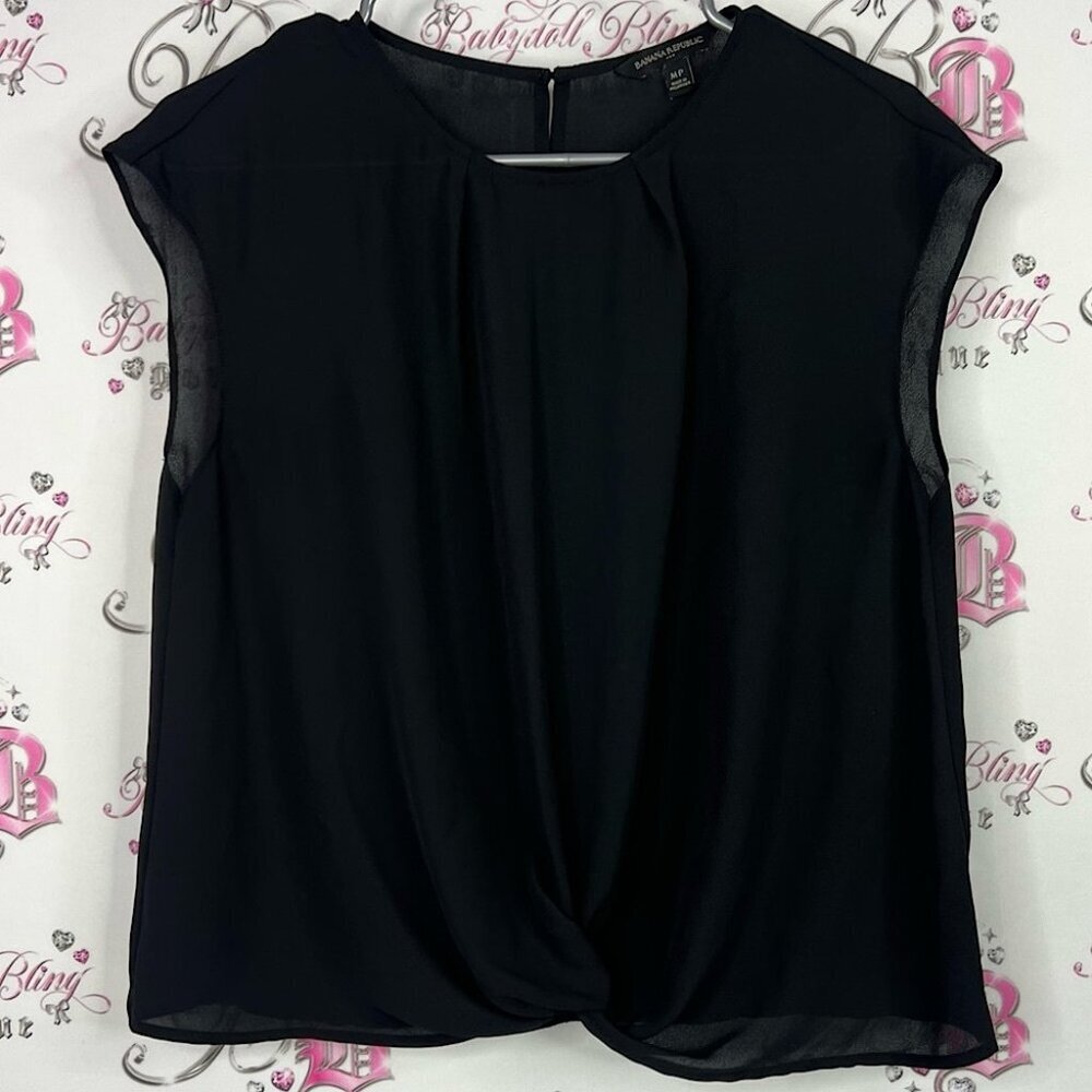 banana republic top flowy drapped shirt draping